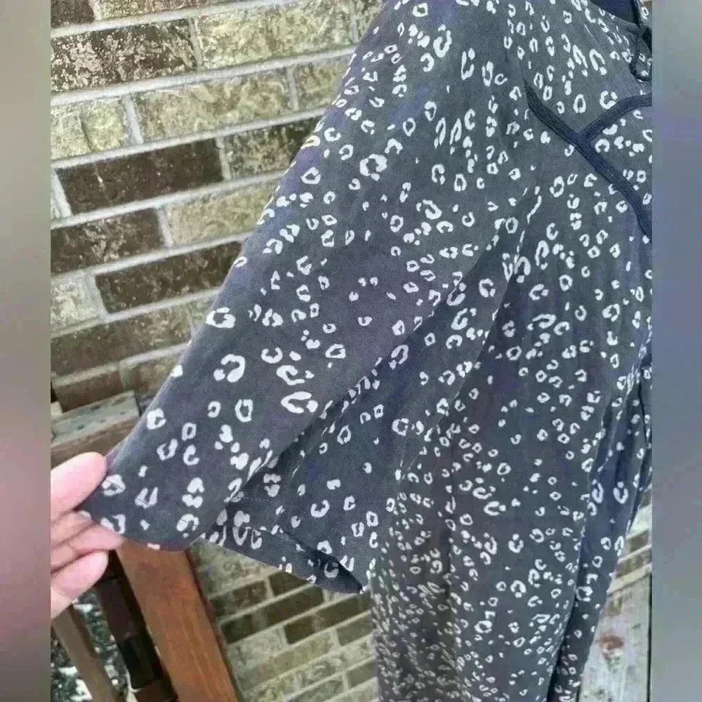RYLLACE ANIMAL PRINT BOHO TASSEL TIE SHIFT DRESS PLUS SIZE 1X ❣️NEW - Picture 4 of 14